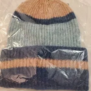 Anthropologie/ Echo Colorblocked Stripe Beanie - turquoise Anthropologie | Accessories | Anthropologie Echo  main image 2